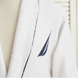 Бял халат за баня Nautica Home от 100% памук размер S/M